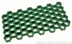 Решетка газонная пластиковая зеленая 600х400 (СП) 8101-З